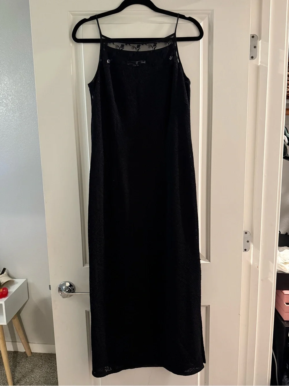 Classic Black Slip Skirt - Women